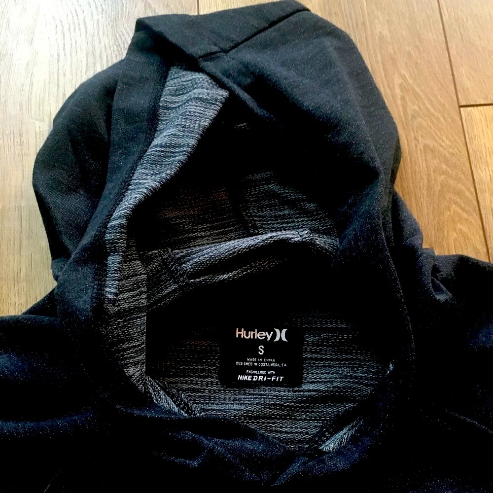 Hurley lightweight charcoal gray hoodie Size Small